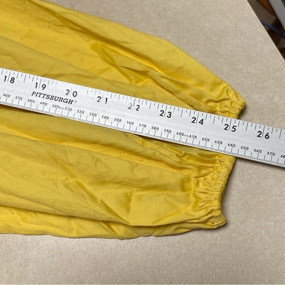 Eloquii Dress Women’s Size 16 Yellow Bubble hem Puff Sleeve Mini Dress NWT - Picture 13 of 15